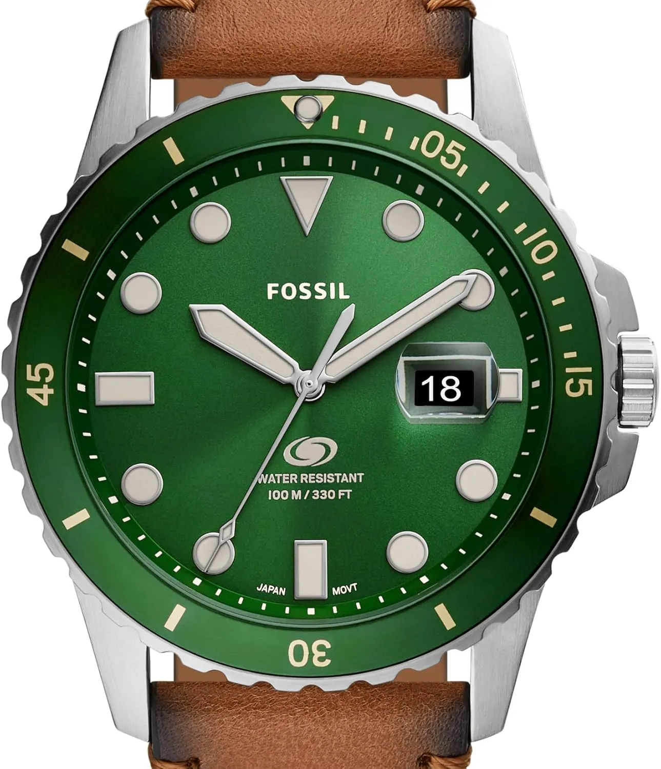 Fossil Men's Blue Quartz Stainless Steel Three-Hand Watch