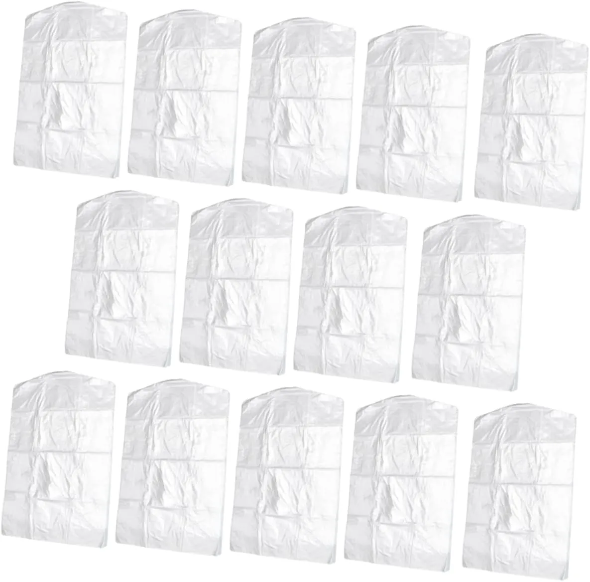 Garneck Plastic Suit Protective Bag 100pcs Garment Storage Bag for Dry Cleaner