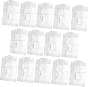 Garneck Plastic Suit Protective Bag 100pcs Garment Storage Bag for Dry Cleaner