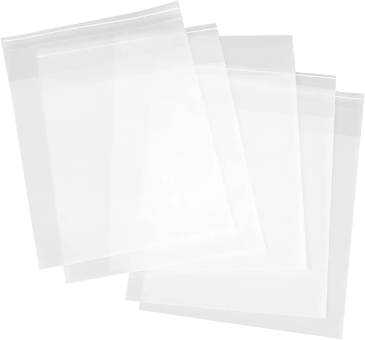 GARVALON Travel Essential 50pcs Self Sealing Packaging Bags Reusable Zipper Clothing Storage Bags Pe Material for Organizing and Protecting Your Garments
