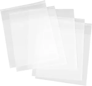 GARVALON Travel Essential 50pcs Self Sealing Packaging Bags Reusable Zipper Clothing Storage Bags Pe Material for Organizing and Protecting Your Garments