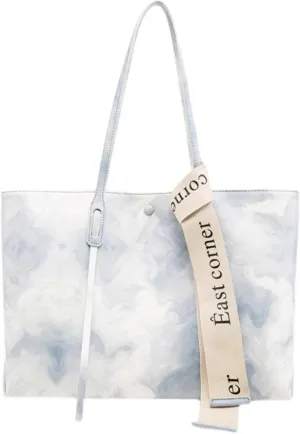 Genuine leather commuter tote bag 2024 new niche design large bag female large capacity texture shoulder bag7014
