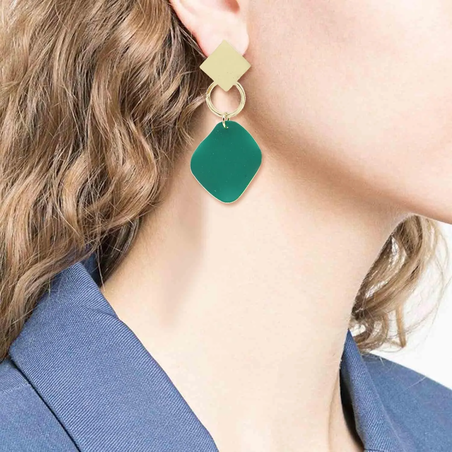 Geometric Triangle Earring Metal Simple Drop Dangle Earring Plating Gold Black Bohemian Dangling Costume Earring For Women Bar Party Fashion Jewelry