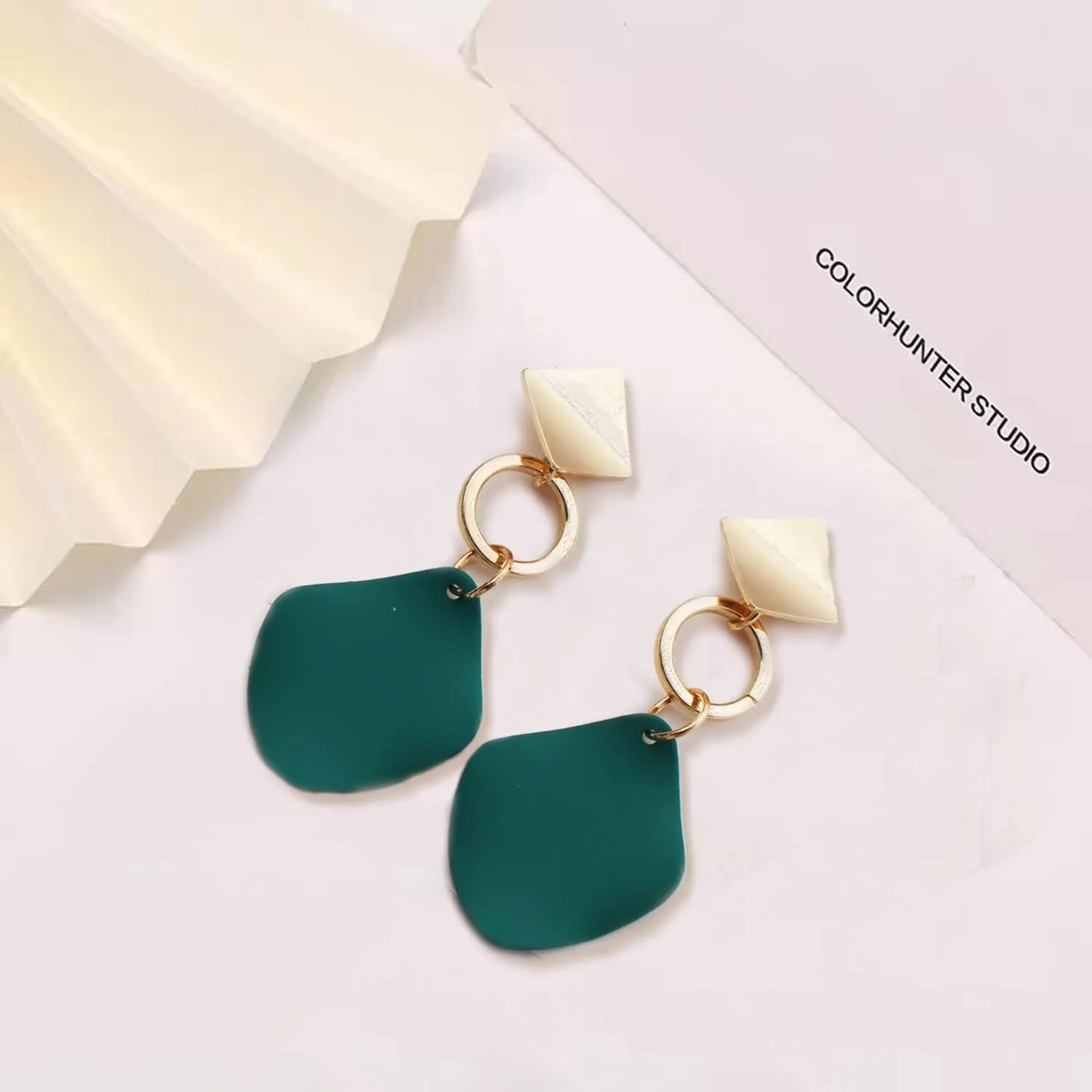 Geometric Triangle Earring Metal Simple Drop Dangle Earring Plating Gold Black Bohemian Dangling Costume Earring For Women Bar Party Fashion Jewelry