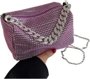 Glitter Rhinestone Evening Bag Shining Evening Clutches Handbag Party Purses