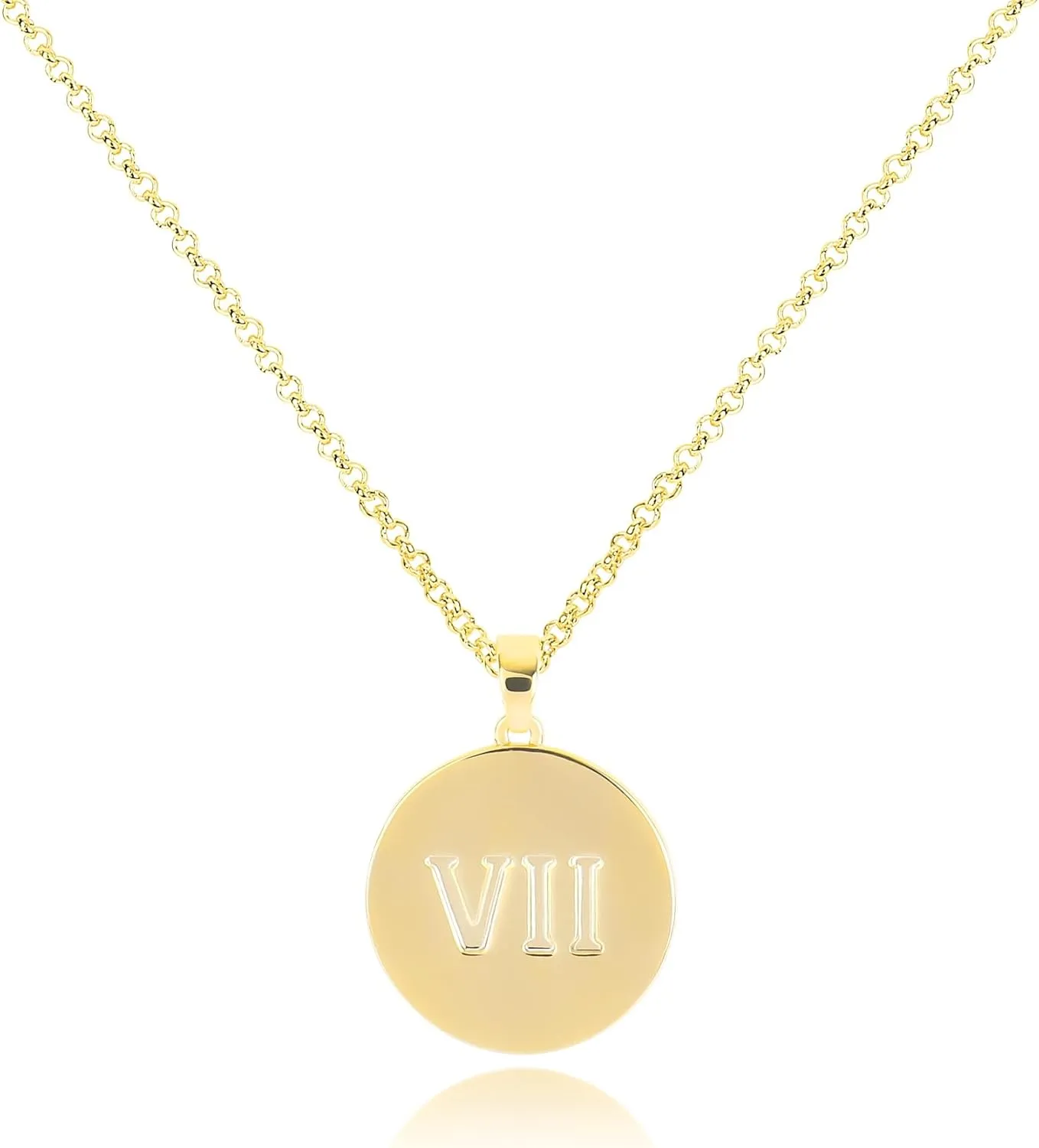 Gold Pendant Necklace for Women, Snake Moon and Star World Map Ship Anchor Compass Butterfly Crown Bee Scorpion Inspiration Words Round Rectangle Oval Pendent Initial Necklace Trendy Jewelry Gift