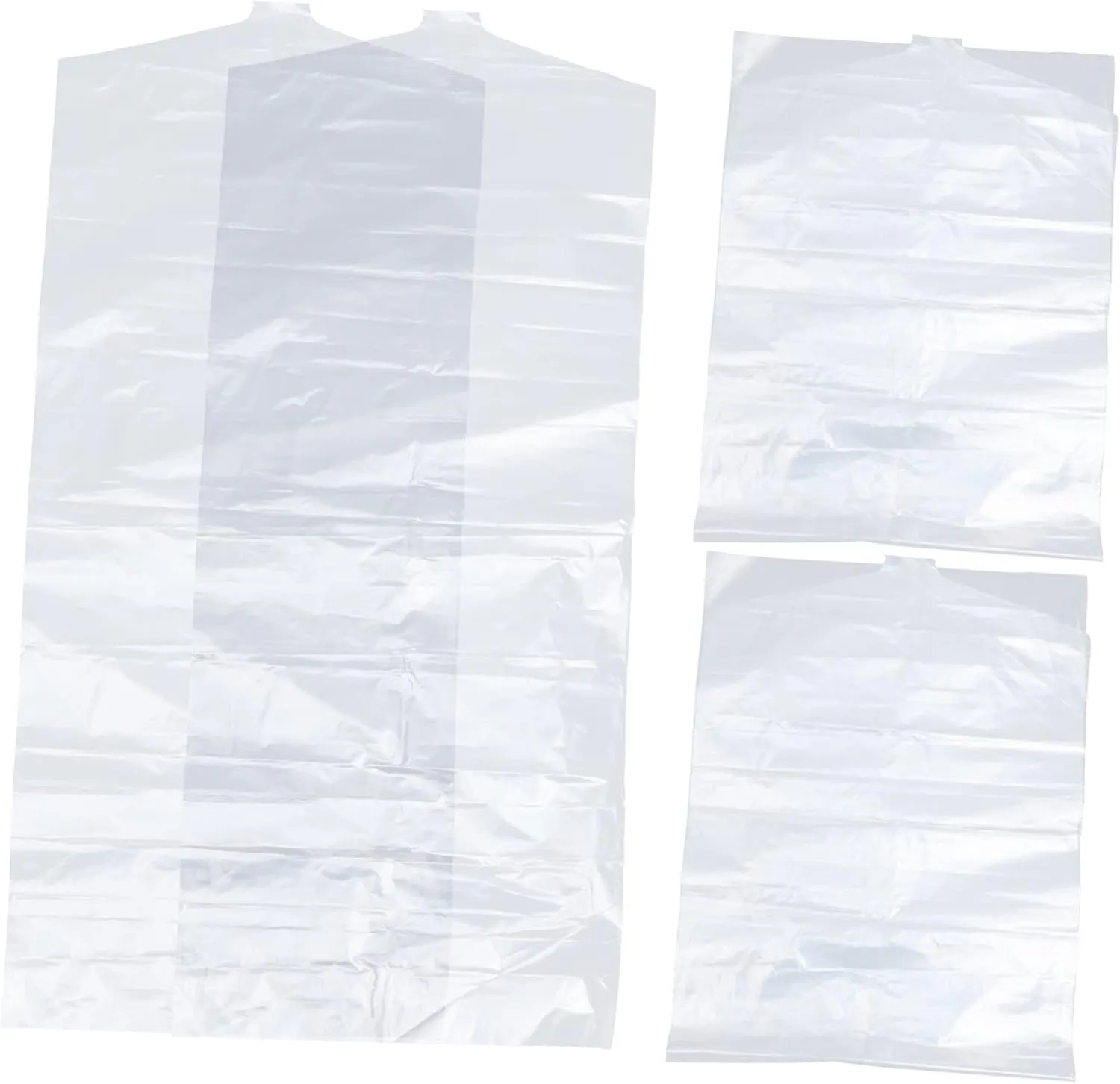 Hanging Garment Bags for Winter Coats 4pcs Dress Bags Transparent Storage Covers Long Size