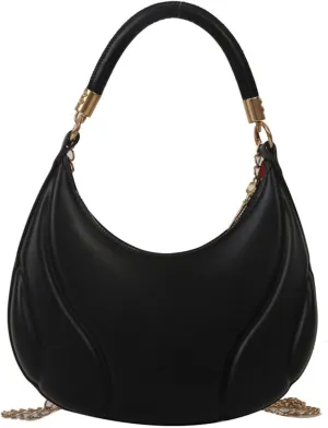 Hobo Crossbody Bags for Women Cute Hobo Tote Handbags Mini Clutch Purses with Zipper Closure Luxury Travel Bag(Black)