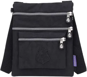 Hobo Crossbody Bags for Women Waterproof Nylon Crossbody Bags for Woman Trendy Carry on Bag for Airplanes Women(Black)