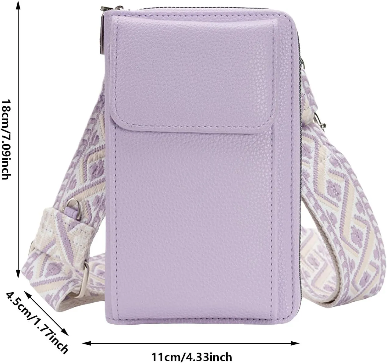 Japanese New Crossbody Bag With Small Design For Women's Shoulder Bag Trendy Phone Bag Mens Bags (Purple, One Size) women's tote handbags