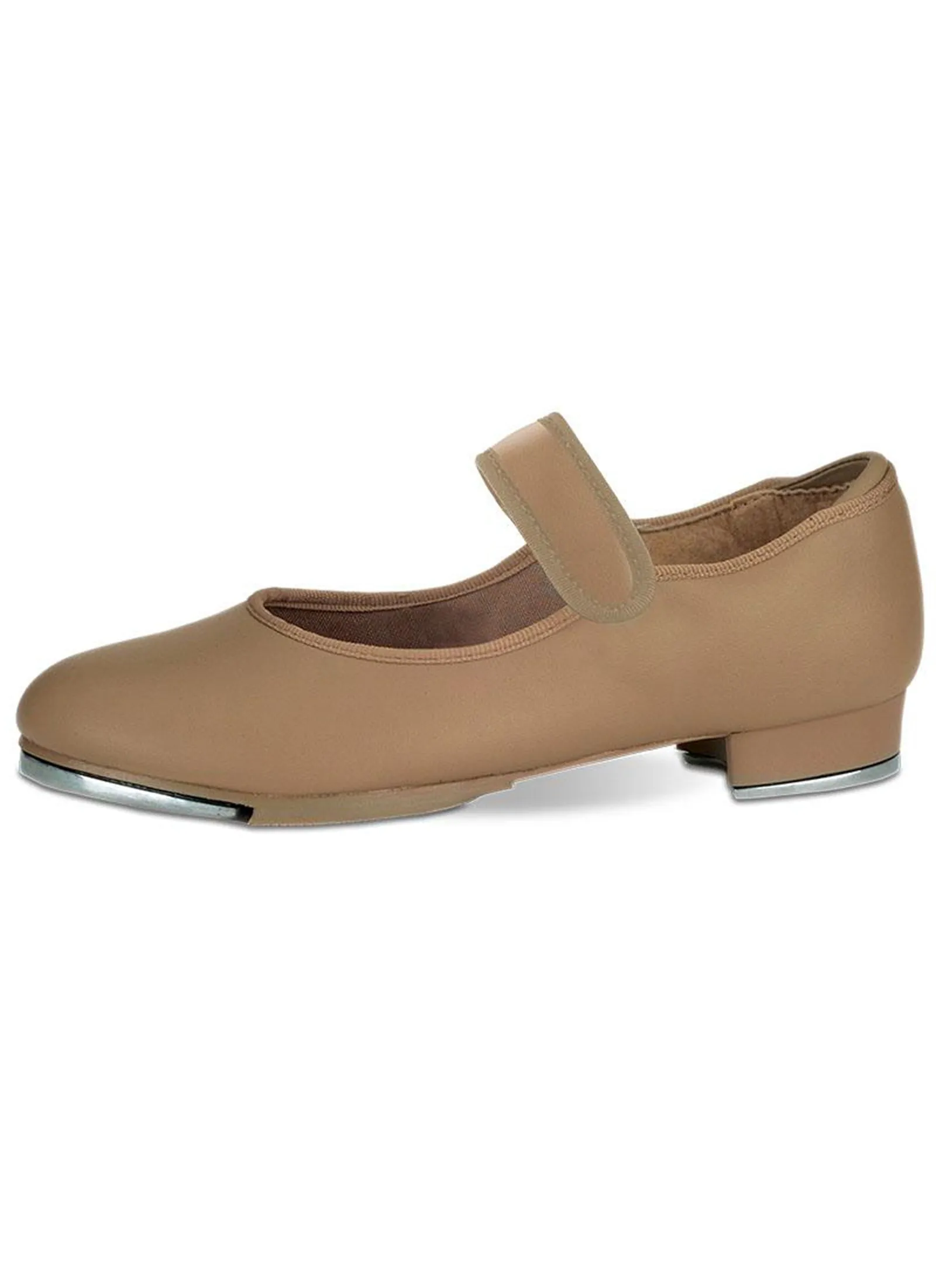 Kids Danznmotion Velcro Tap Bella Tan