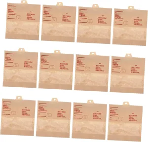 Kraft Paper Underwear Bags 50pcs Small Sealed Storage Bags for Men's Women's Underwear Travel Garment Packing