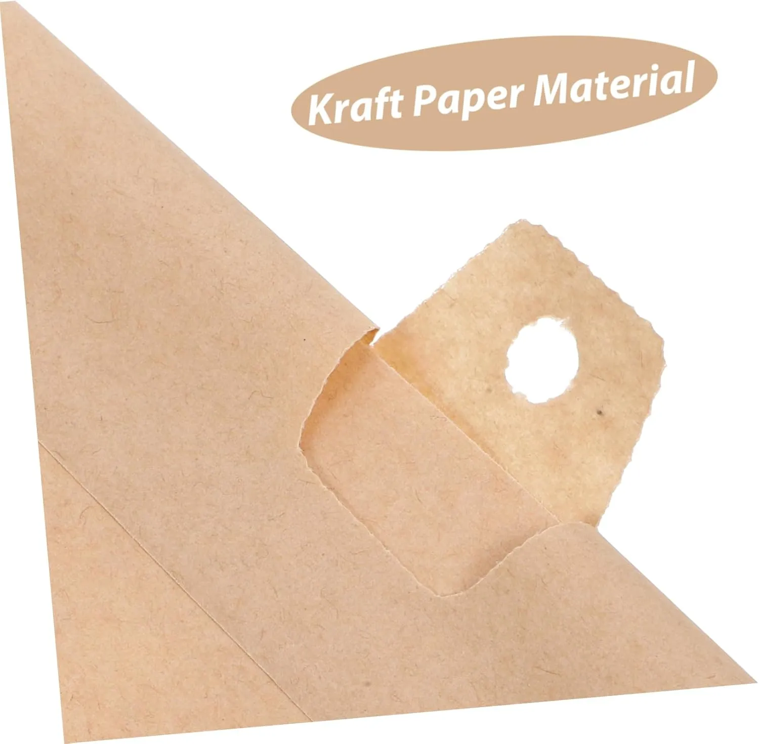 Kraft Paper Underwear Bags 50pcs Small Sealed Storage Bags for Men's Women's Underwear Travel Garment Packing