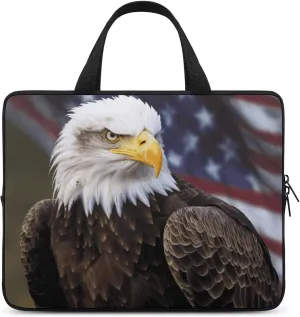 Laptop Bag Ultrathin American Bald Printing Laptop Carrying Case Portability Messenger Bags For Work Travel