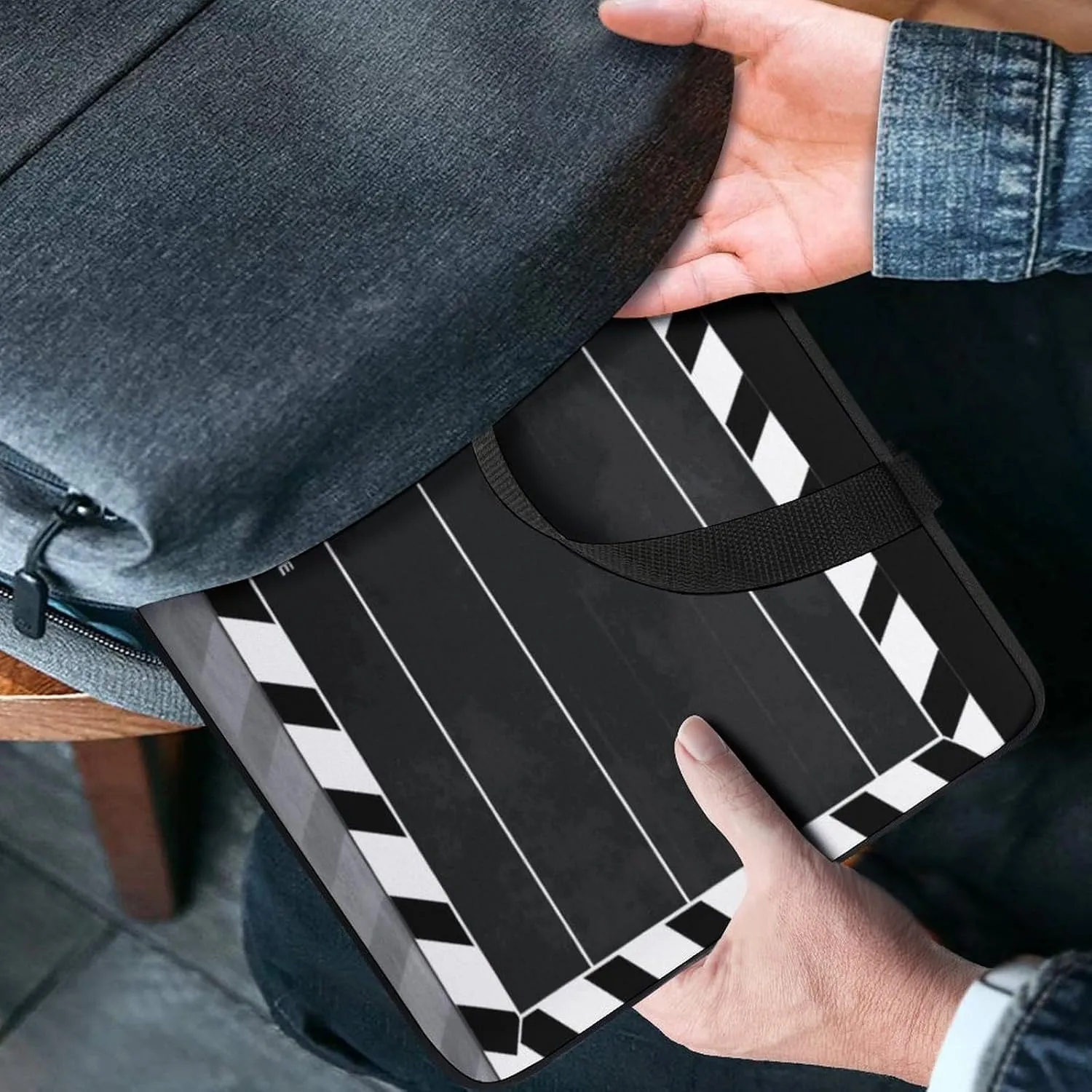 Laptop Bag Ultrathin Classic Movie Clapboard Black Printing Laptop Carrying Case Portability Messenger Bags For Work Travel