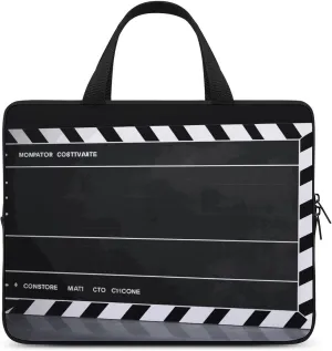 Laptop Bag Ultrathin Classic Movie Clapboard Black Printing Laptop Carrying Case Portability Messenger Bags For Work Travel