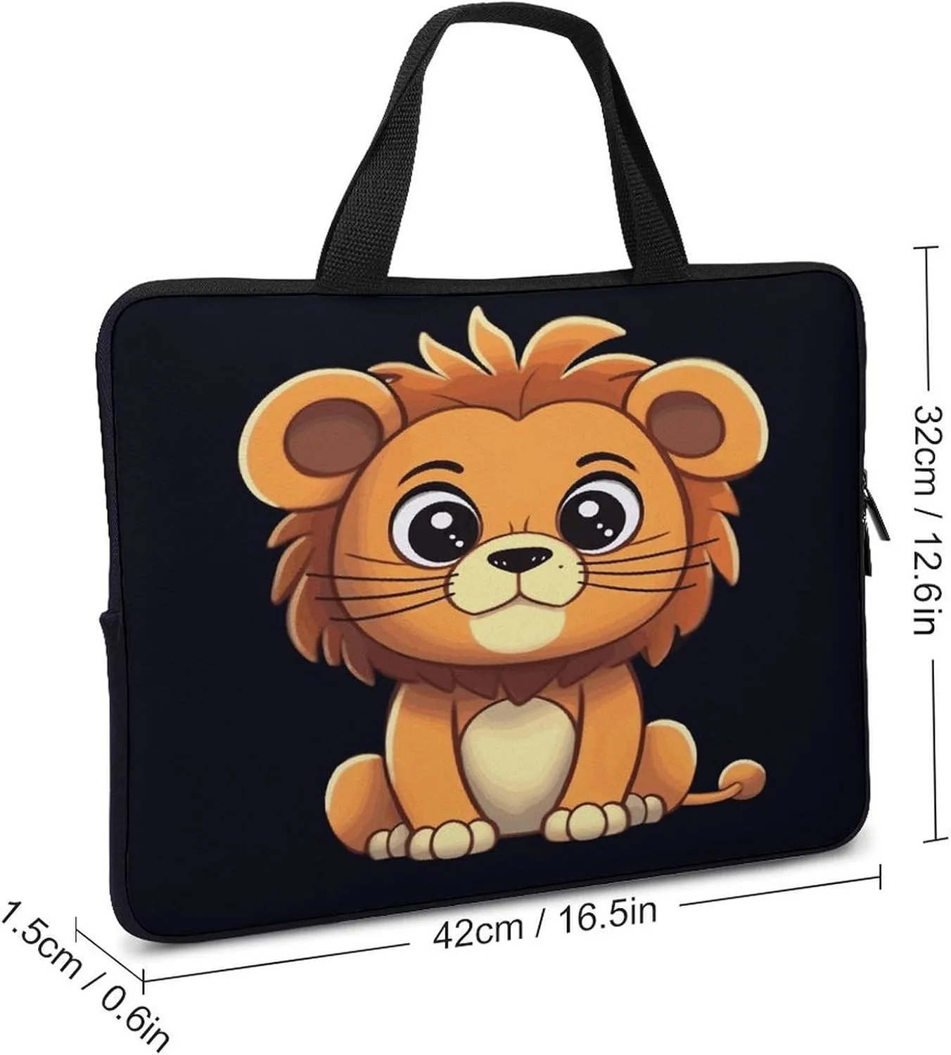 Laptop Bag Ultrathin Cute Cartoon Printing Laptop Carrying Case Portability Messenger Bags For Work Travel