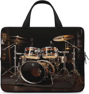 Laptop Bag Ultrathin Drum Set Printing Laptop Carrying Case Portability Messenger Bags For Work Travel