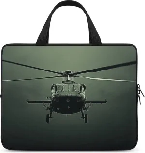 Laptop Bag Ultrathin Helicopter Printing Laptop Carrying Case Portability Messenger Bags For Work Travel