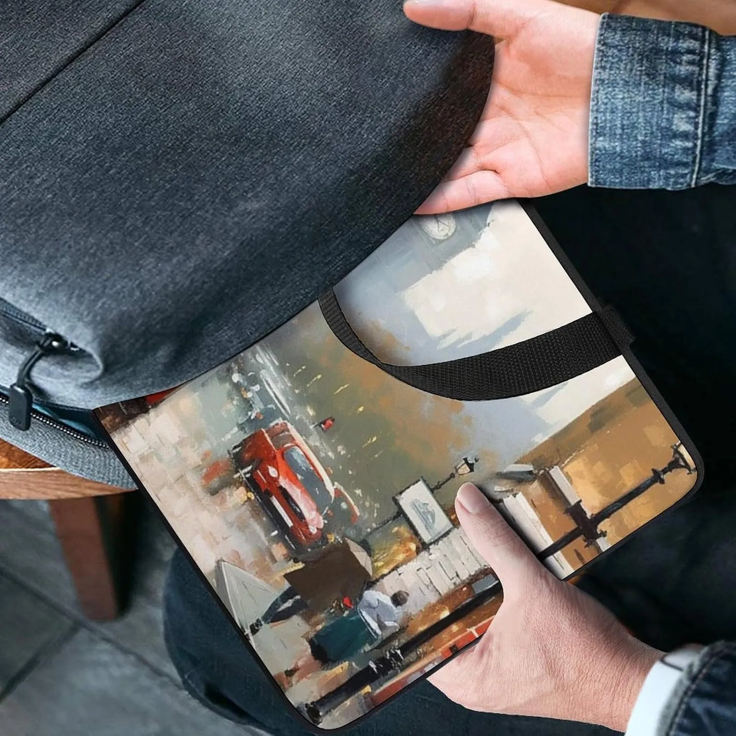 Laptop Bag Ultrathin London Printing Laptop Carrying Case Portability Messenger Bags For Work Travel