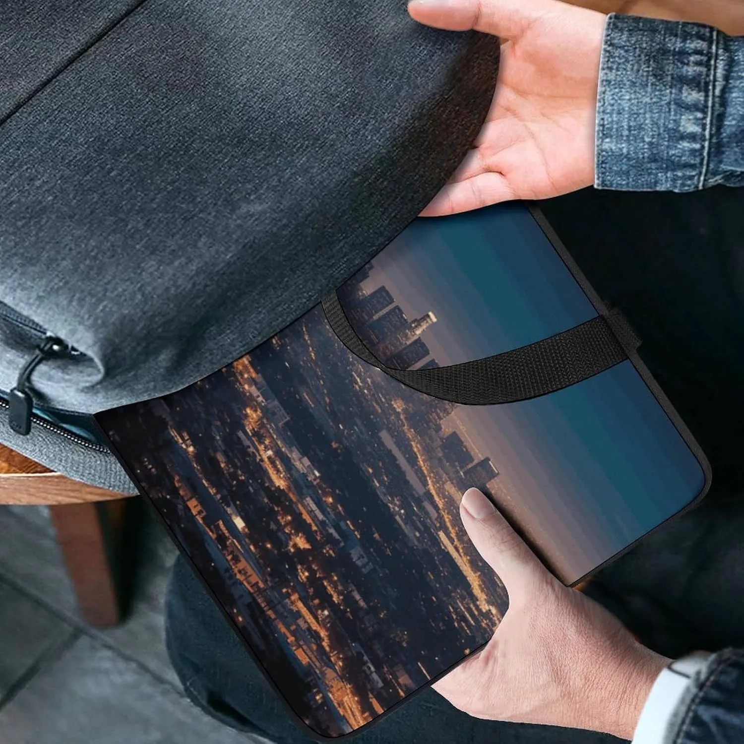 Laptop Bag Ultrathin Los Angeles Printing Laptop Carrying Case Portability Messenger Bags For Work Travel