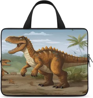 Laptop Bag Ultrathin Period Dinosaur Printing Laptop Carrying Case Portability Messenger Bags For Work Travel
