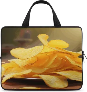 Laptop Bag Ultrathin Potato Chips Printing Laptop Carrying Case Portability Messenger Bags For Work Travel
