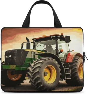 Laptop Bag Ultrathin Tractor Theme Printing Laptop Carrying Case Portability Messenger Bags For Work Travel