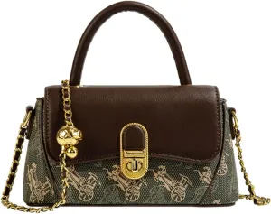 leather tote bag for women Genuine Leather Greenwomen's shoulder handbags 2024 New Bags Light Luxury Niche Handheld Crossbodythe bucket bag