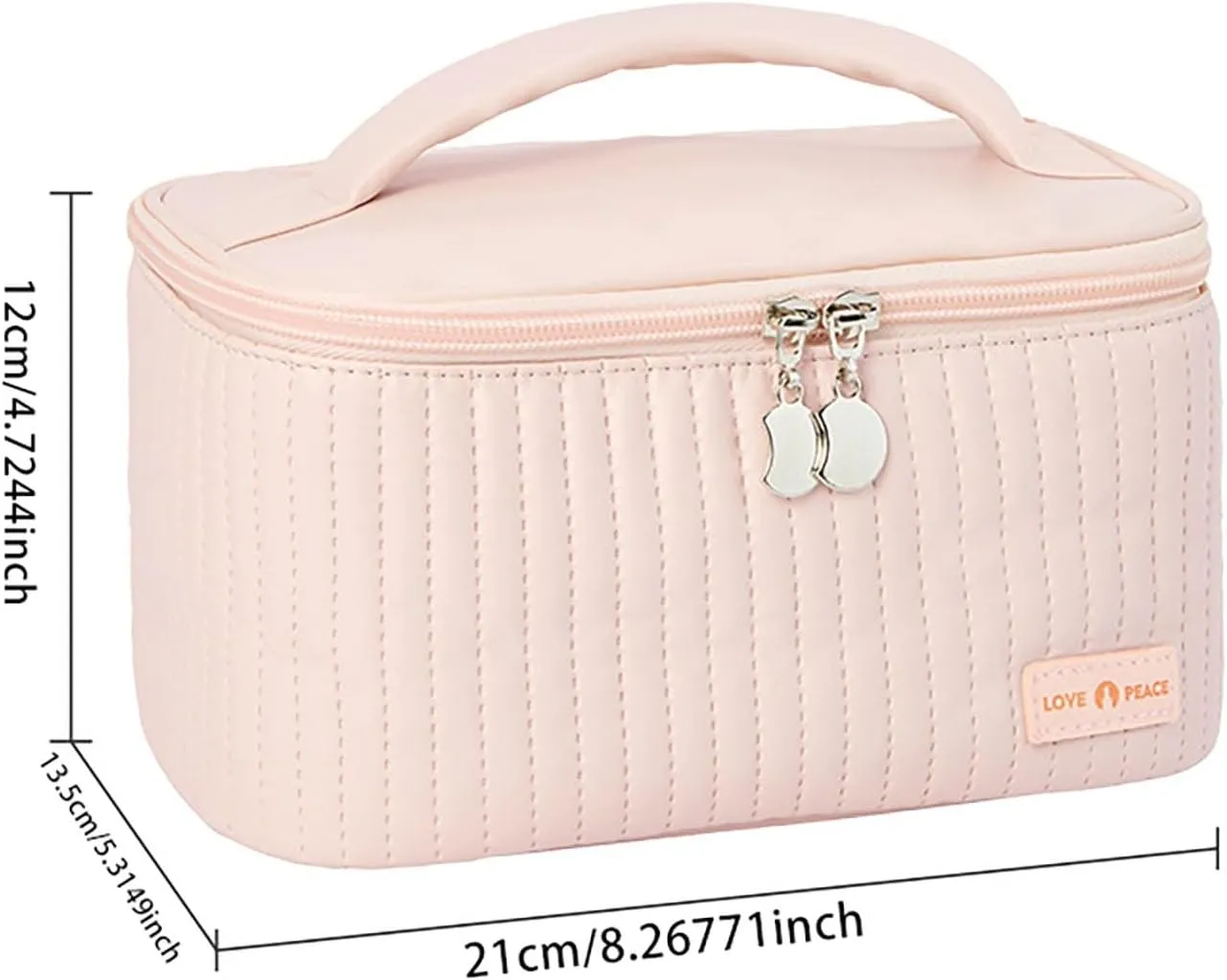 Makeup Bags for Women 2025 New Upgrade Waterproof Portable PU Leather Large Capacity Small Makeup Pouch,Travel Toiletry Bag,Small Cosmetic Bag,Makeup Bag Organizer for Gifts Women Daughter Girls