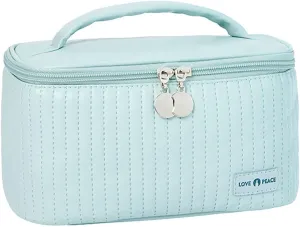 Makeup Bags for Women,Waterproof Portable Large Capacity PU Leather Makeup Bag Organizer,Travel Toiletry Bag,Travel Cosmetic Bag,Makeup Organizer Bag for Girls Women Gifts Daughter