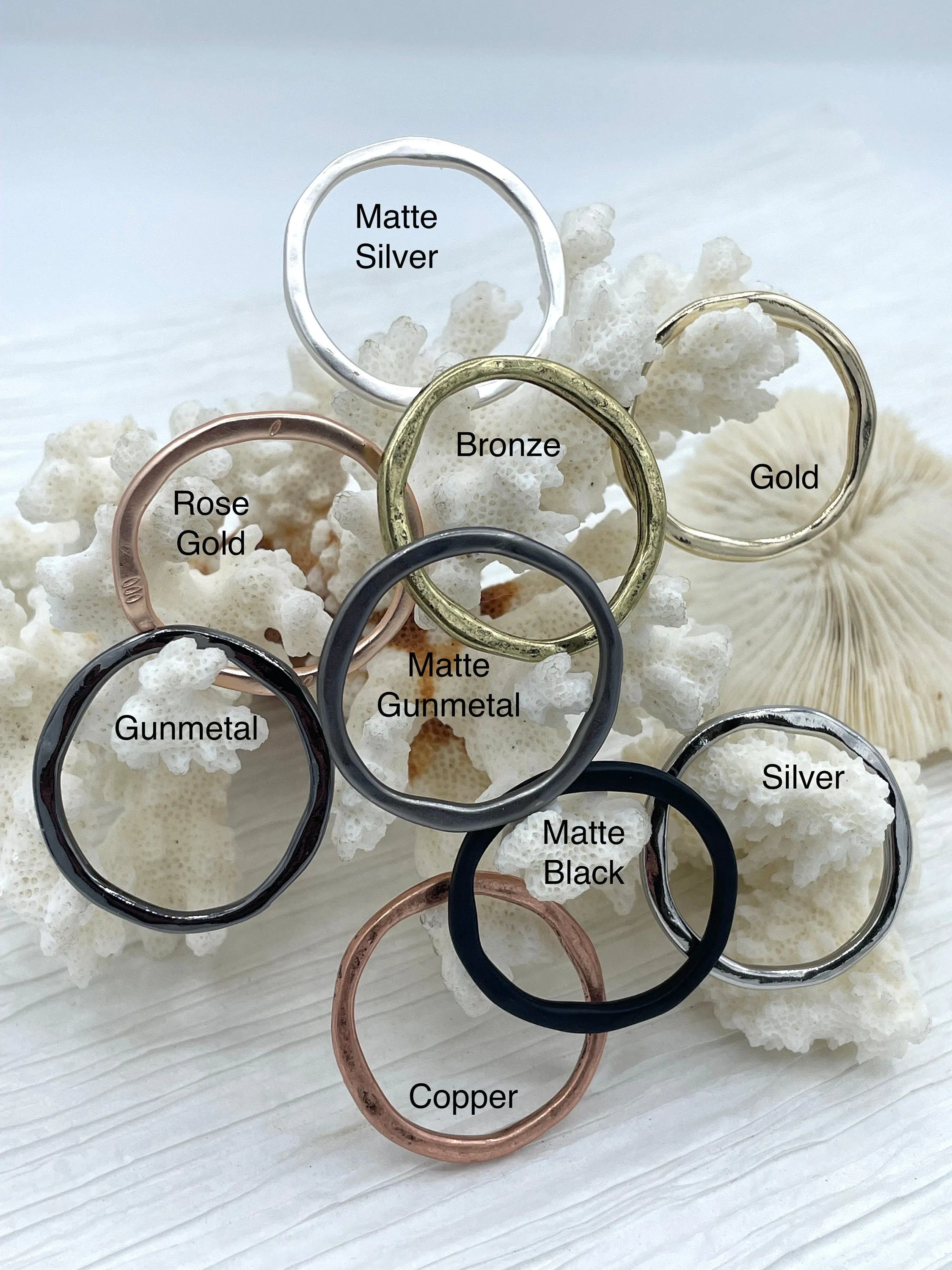 Medium Round Hoop Ring Circle Pendant or Earrings Artisan Ring, Medium Hoop, Closed Ring Connector 33mm x 2.5, 10 colors Fast Shipping