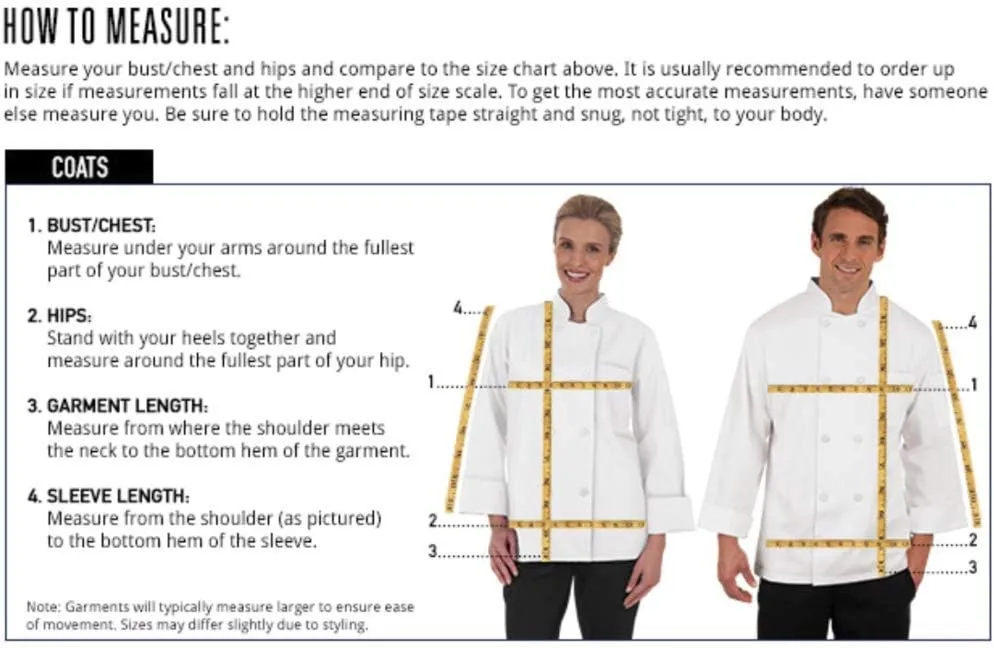 Men's Asymmetrical Premium Denim Chef Coat with Mesh Side Panels (S-3X)