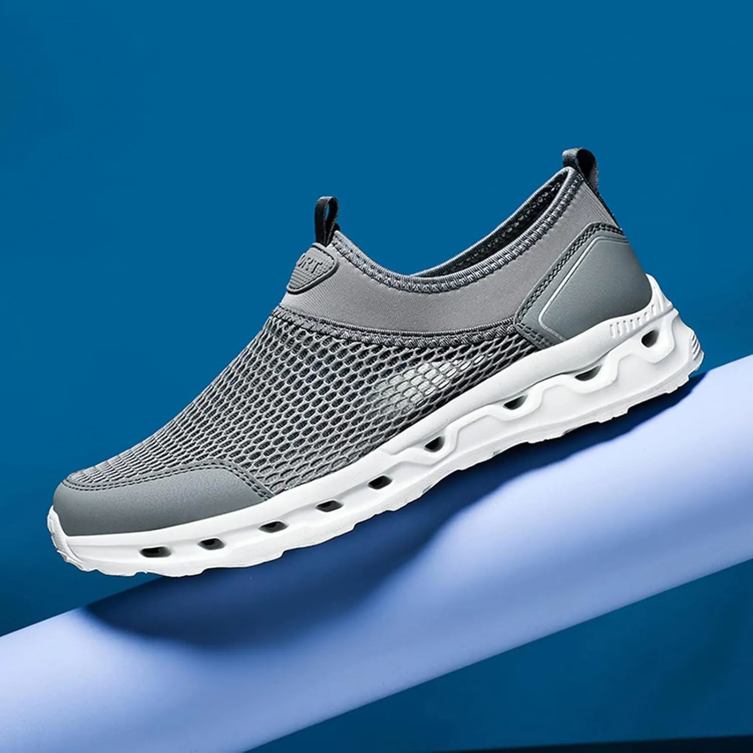 Mens Athletic Shoes Men's Fashion Sneakers Tennis Shoe for Men Slip on Shoe for Men Sport Mesh Sneaker