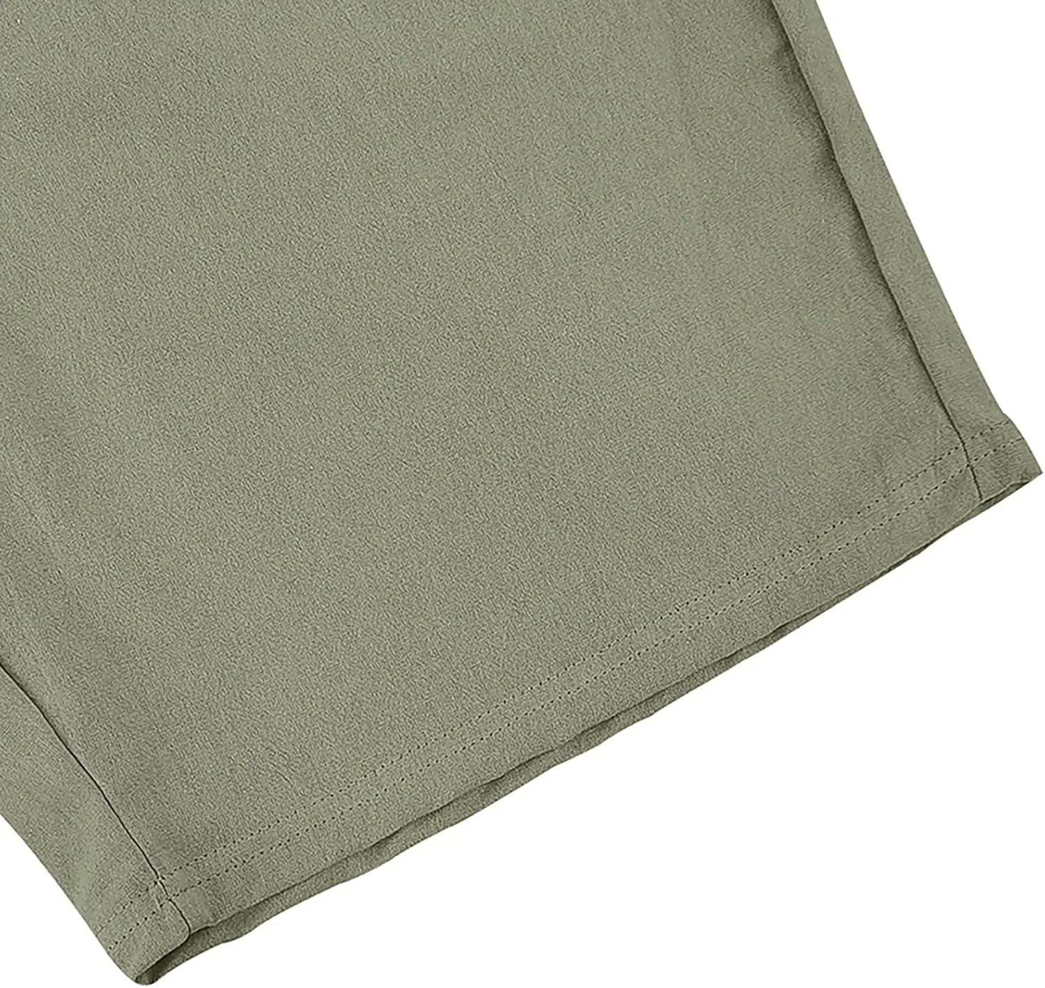 Mens Cotton Linen Shorts Casual Loose Fit Drawstring Elastic Waist 7Inch Inseam Shorts Stretch Summer Beach Wear