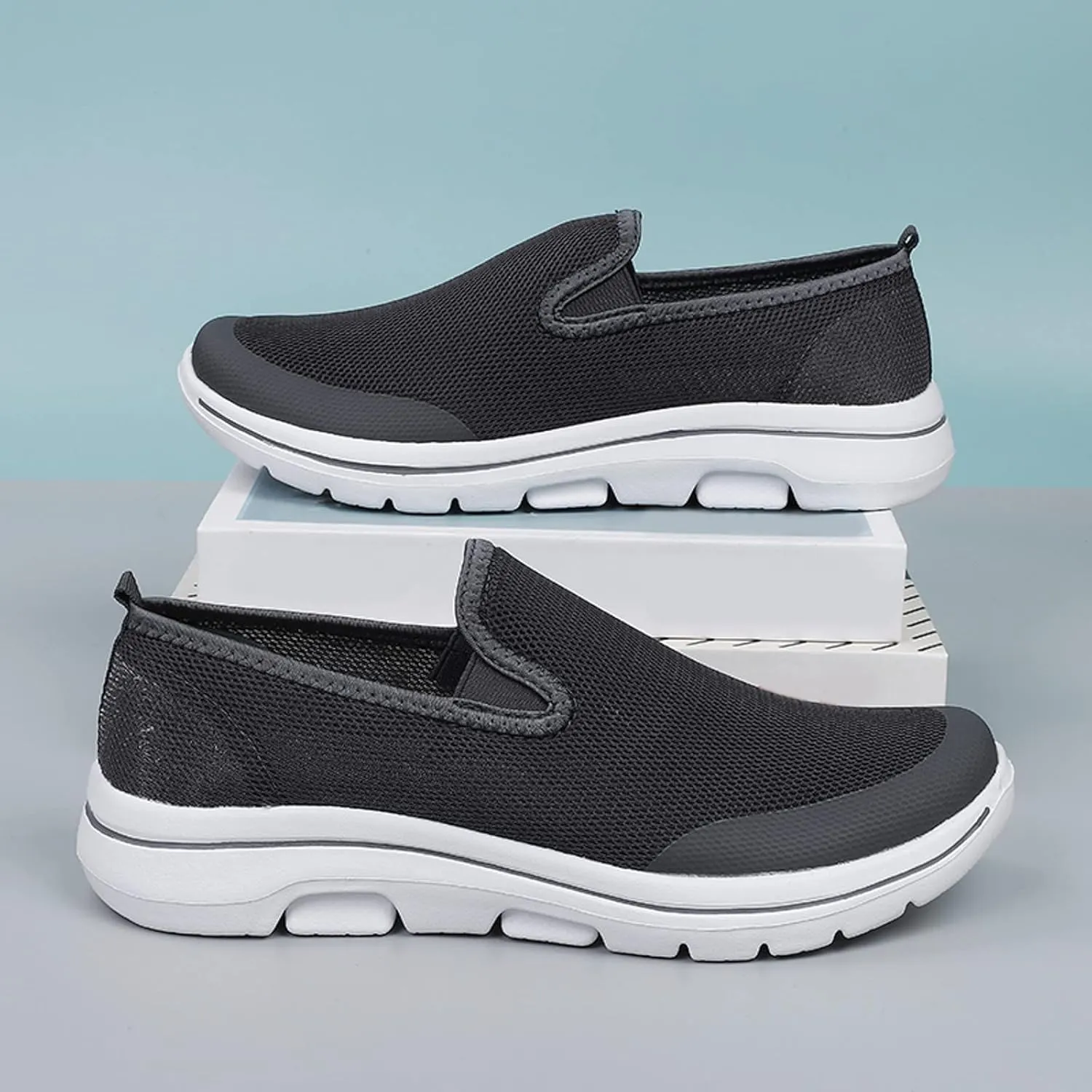 Men's Shoes Mens Tennis Shoes Tennis Shoe for Men Slip on Shoe for Men Running Trail Mesh Sneaker