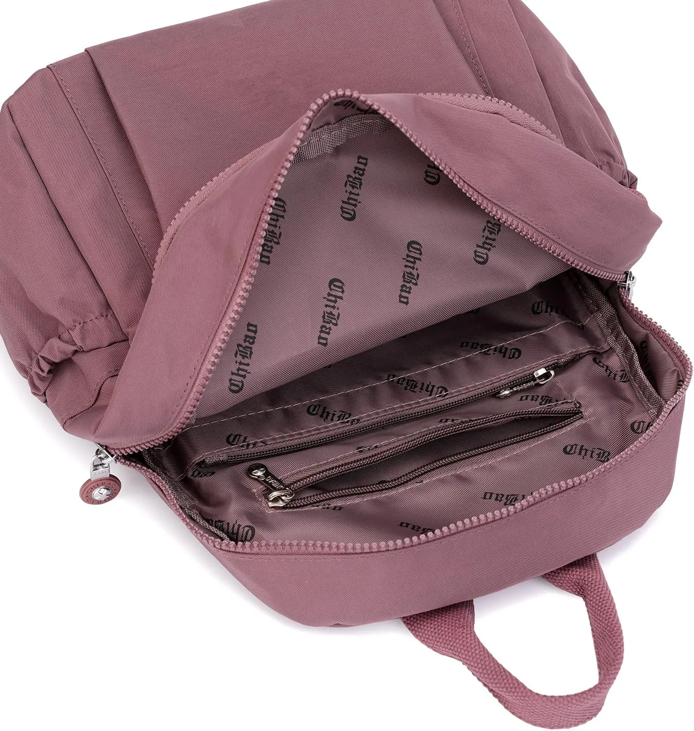 Mini Nylon Women Backpacks,11L Small Ladies backpacks Casual Lightweight Women Shopping Travel Daypack (Carmine)