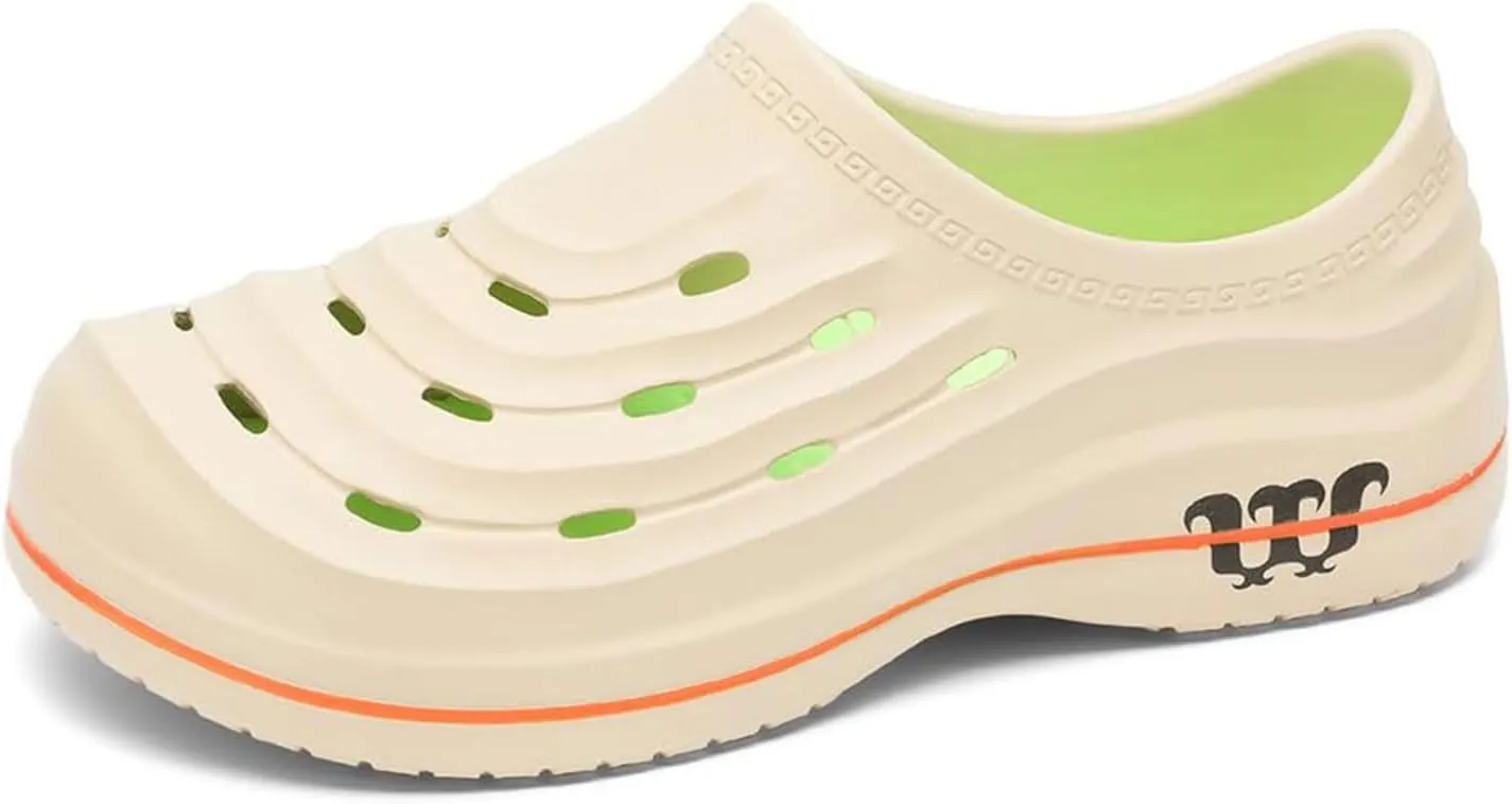 Mule Clog Women Men Comfortable Non Slip Resistant Work Shoes Waterproof Breathable Armadillo Clogs Ideal for Nurse Healthcare Kitchen Food Service Garden Unisex