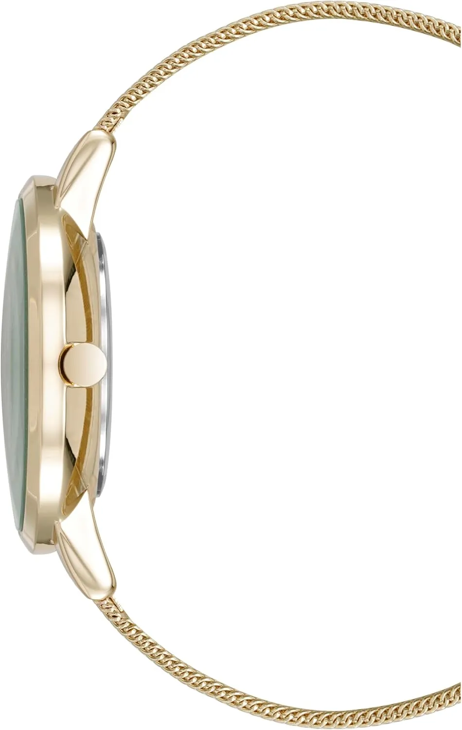 Nine West Women's Crystal Accented Dial Mesh Bracelet Watch