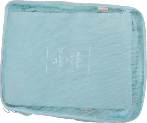 NOLITOY 7pc Set Travel Luggage Packing Cube Clothes Bags Foldable Packing Cubes for Suitcase Home Storage Bags