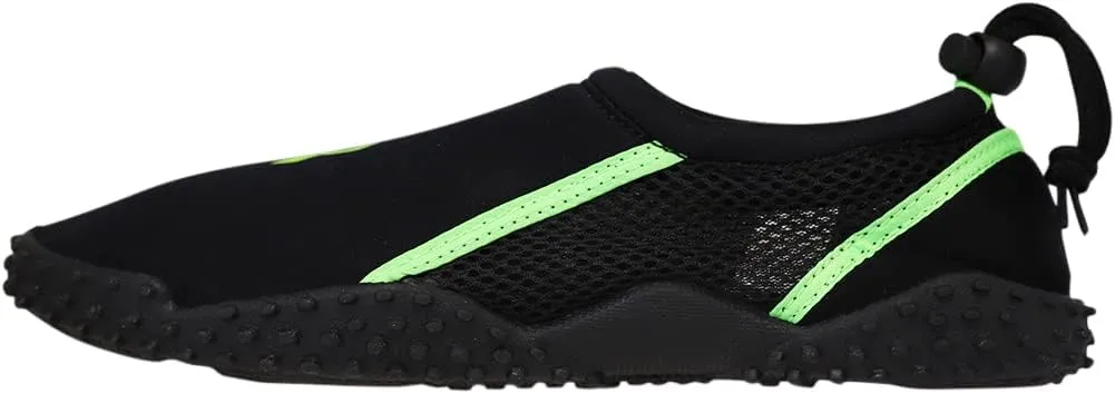 NORTY - Big Boys Aqua Socks Wave Water Shoes - Waterproof Slip-Ons for Pool, Beach, Lake and Sport