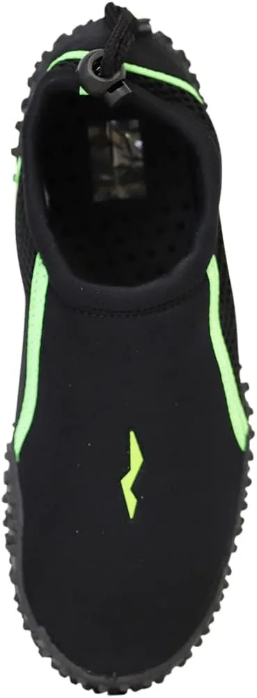 NORTY - Big Boys Aqua Socks Wave Water Shoes - Waterproof Slip-Ons for Pool, Beach, Lake and Sport