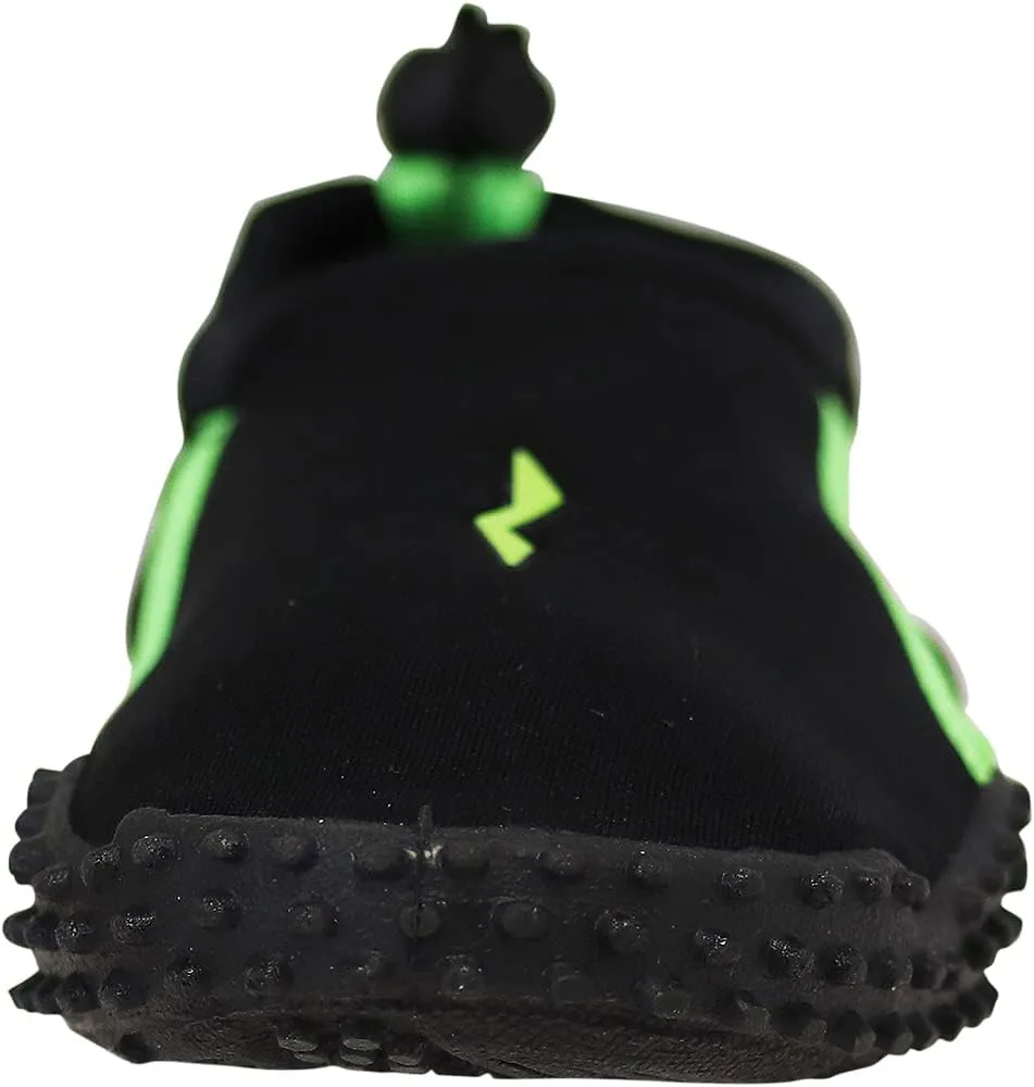 NORTY - Big Boys Aqua Socks Wave Water Shoes - Waterproof Slip-Ons for Pool, Beach, Lake and Sport