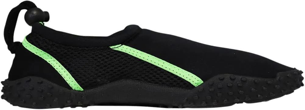 NORTY - Big Boys Aqua Socks Wave Water Shoes - Waterproof Slip-Ons for Pool, Beach, Lake and Sport
