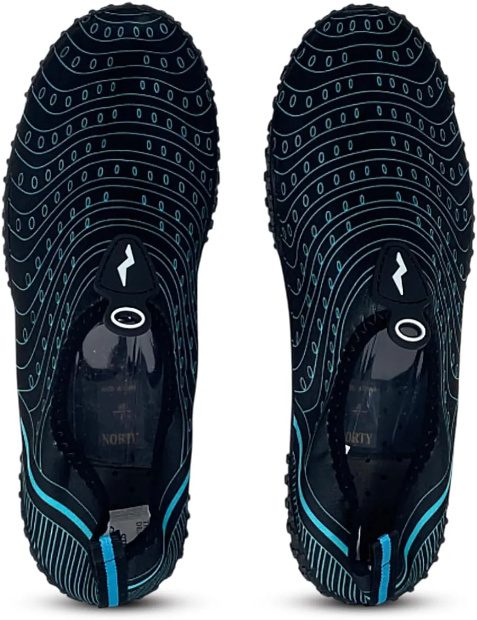NORTY Womens Water Shoes Wave Aqua Socks - Ladies Quick Drying Waterproof Slip-Ons for Pool, Beach and Sports