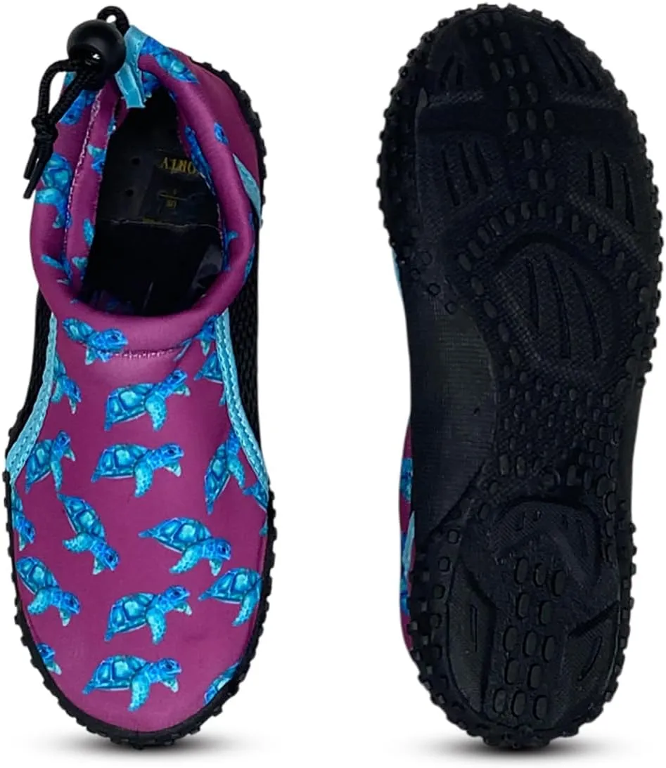 NORTY Womens Water Shoes Wave Aqua Socks - Ladies Quick Drying Waterproof Slip-Ons for Pool, Beach and Sports