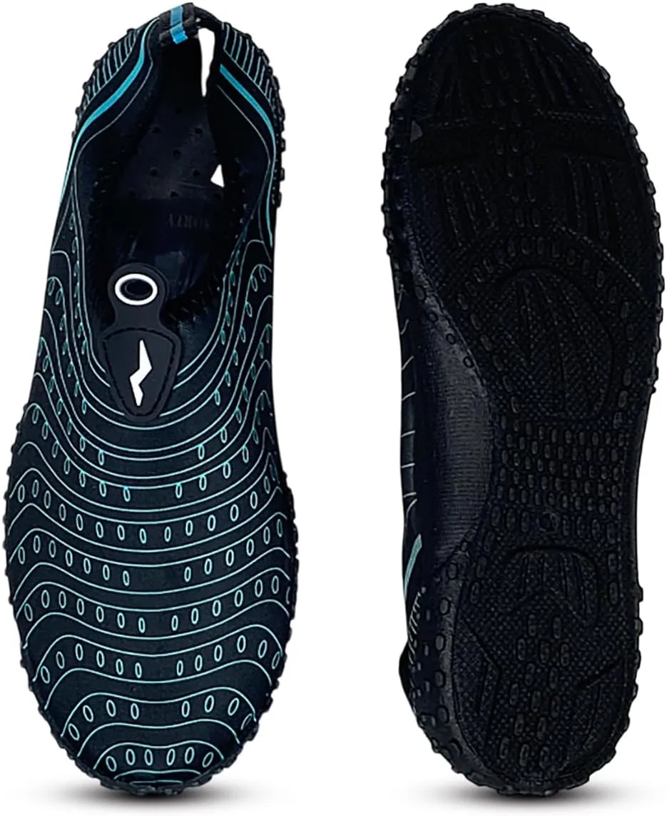 NORTY Womens Water Shoes Wave Aqua Socks - Ladies Quick Drying Waterproof Slip-Ons for Pool, Beach and Sports