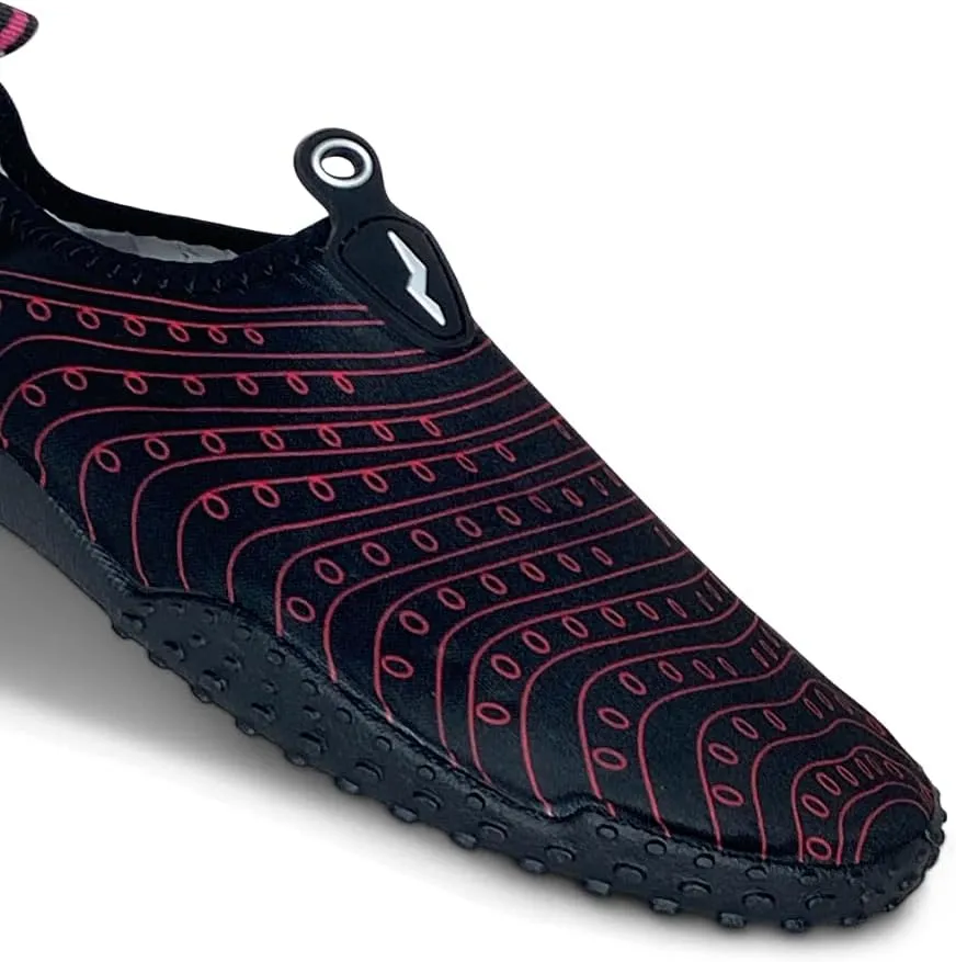NORTY Womens Water Shoes Wave Aqua Socks - Ladies Quick Drying Waterproof Slip-Ons for Pool, Beach and Sports