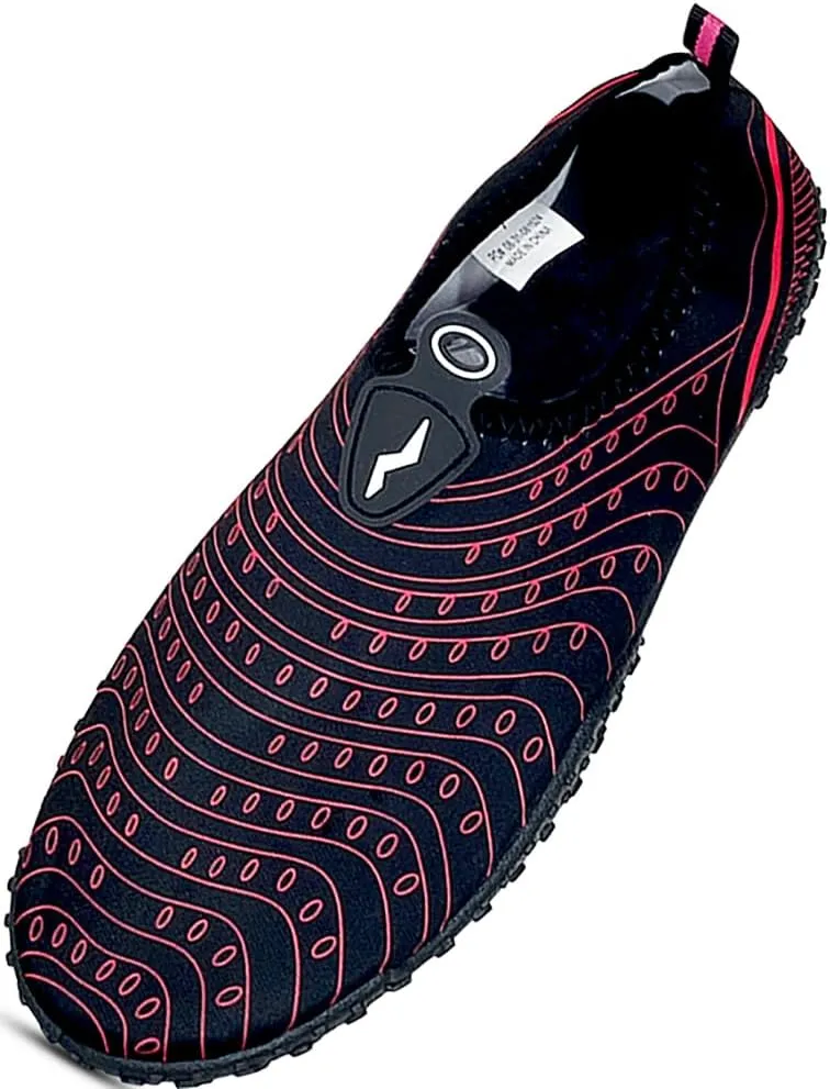 NORTY Womens Water Shoes Wave Aqua Socks - Ladies Quick Drying Waterproof Slip-Ons for Pool, Beach and Sports