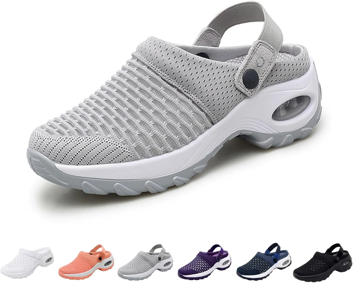 Orthopedic Shoes for Women Slip ons Shoes with Arch Support Air Cushion Platform Mesh Breathable Outdoor Walking Shoes